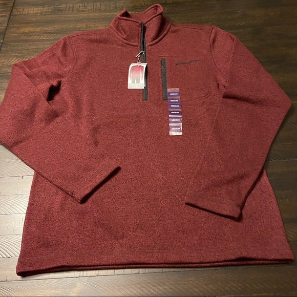 Eddie Bauer Sweater Fleece Quarter Zip Pullover
